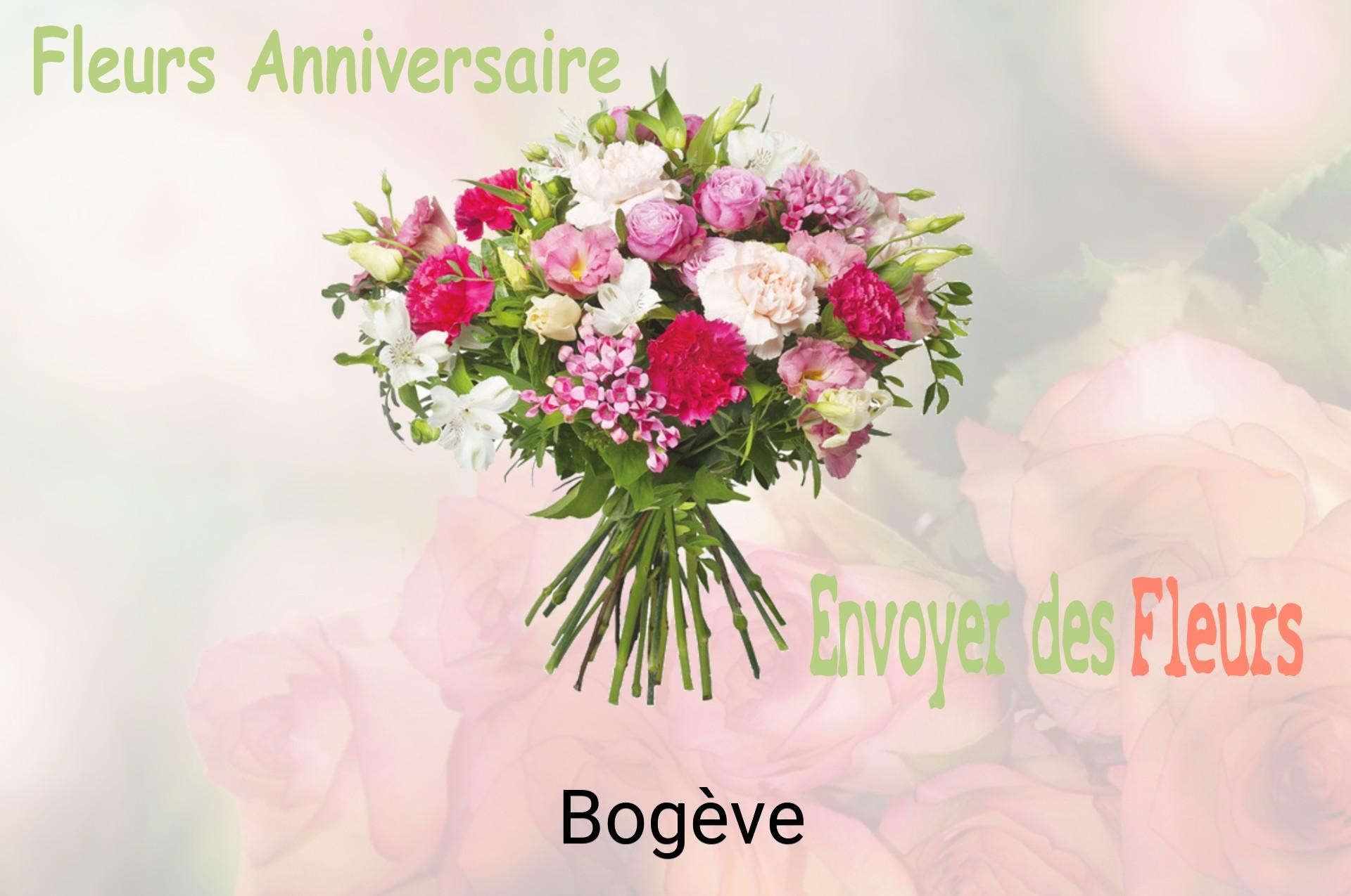 Bouquet de fleurs d’anniversaire livré à Bogève